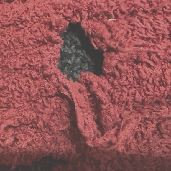 Barefoot Dreams COZYCHIC Ribbed Pet Sweater, Cranberry, Large - Picture 12 of 16